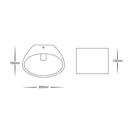 Havit HV8026 Arc Large LED Wall Plaster Light