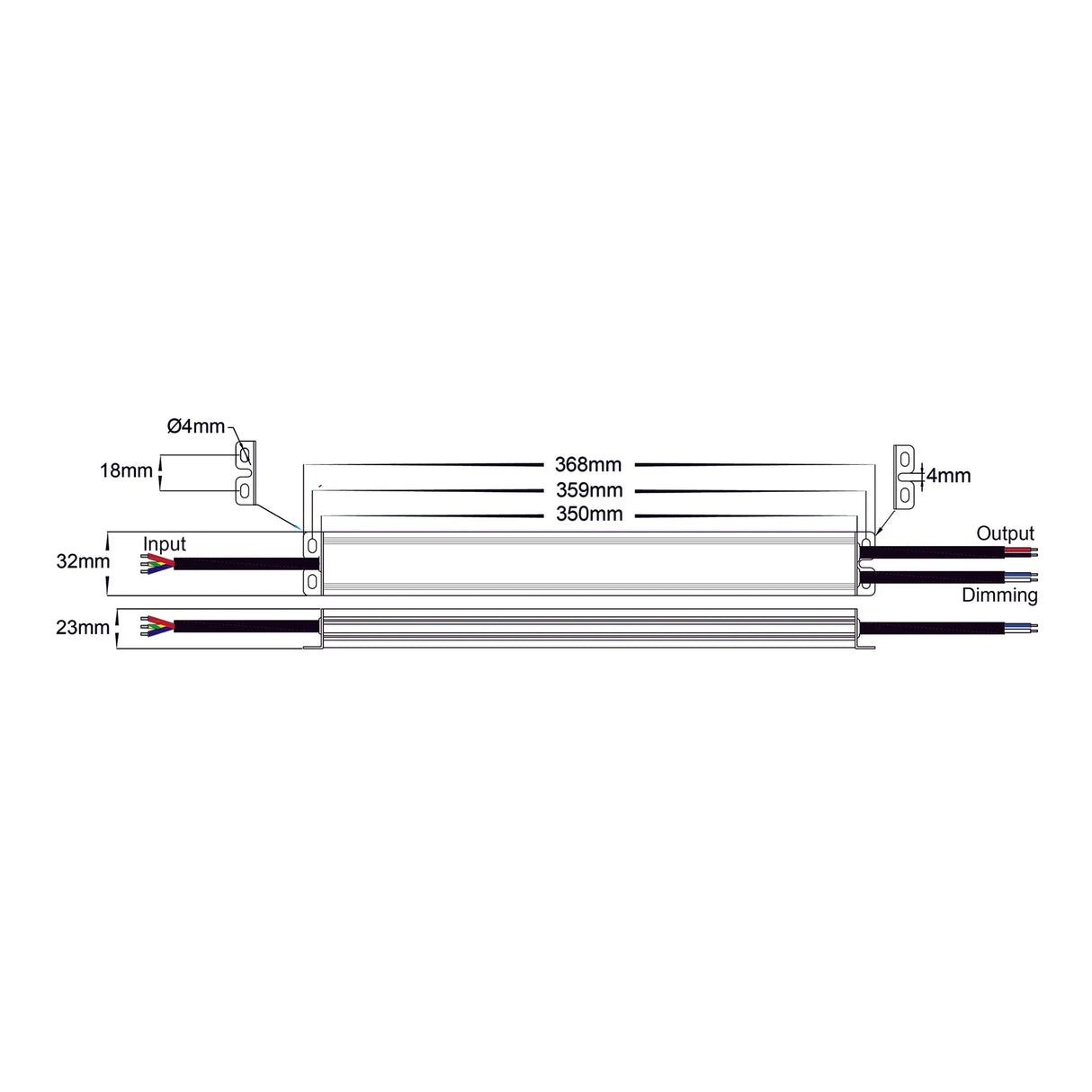 Havit HV9661-150W 150W Triac + 0-1/10v Dimmable LED Driver