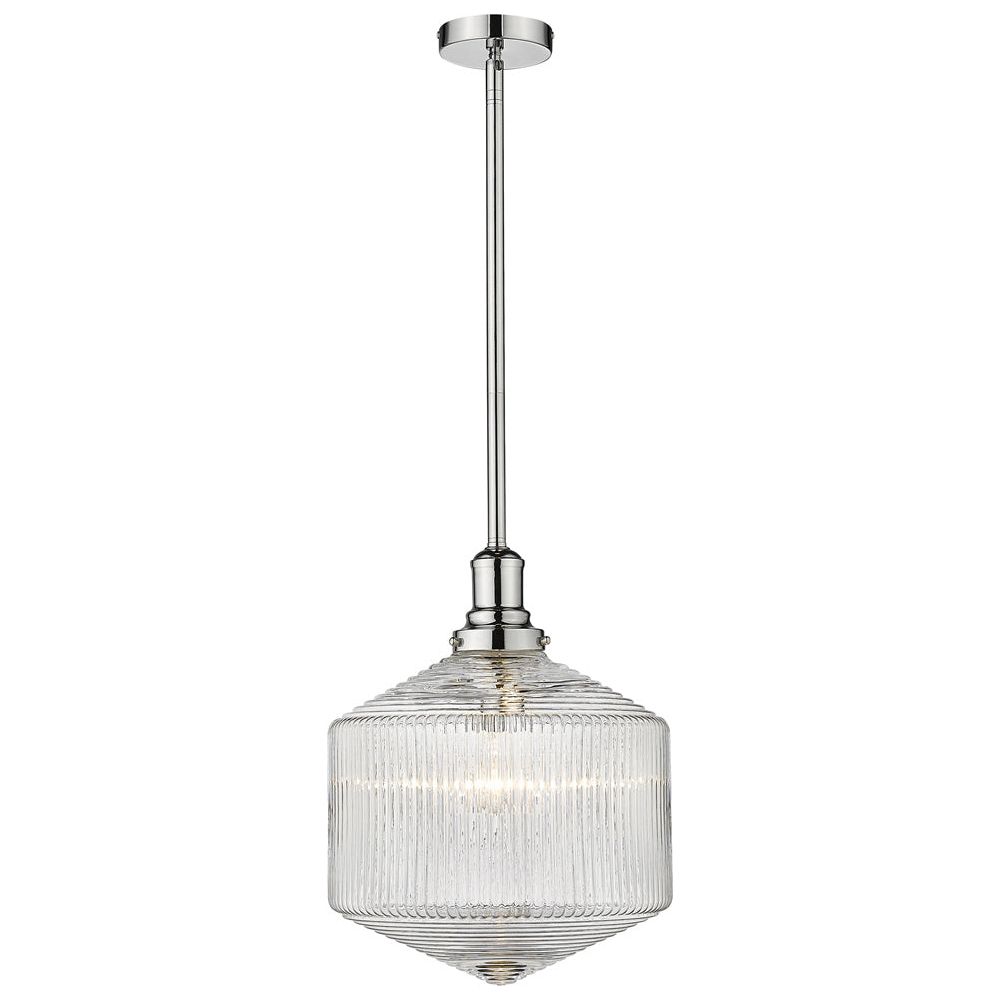 Lighting Inspiration Jefferson Large Chrome Clear Pendant