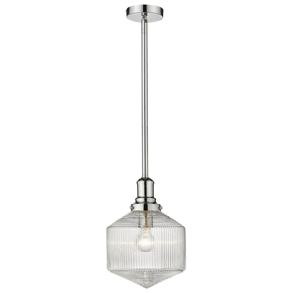 Lighting Inspiration Jefferson Small Chrome Clear Pendant