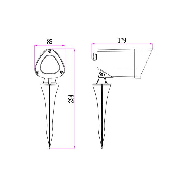 CLA Kam Exterior Garden Spike Light