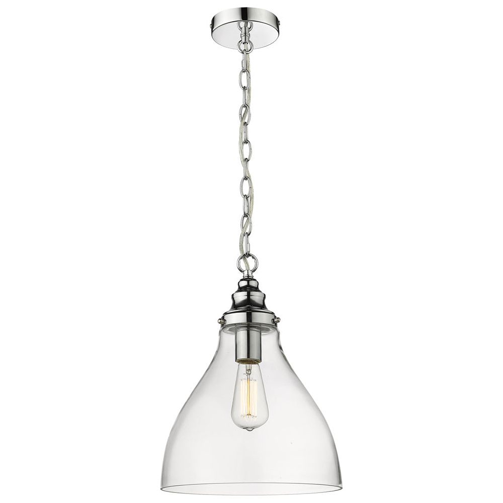 Lighting Inspiration Keys Small Chrome Clear Pendant