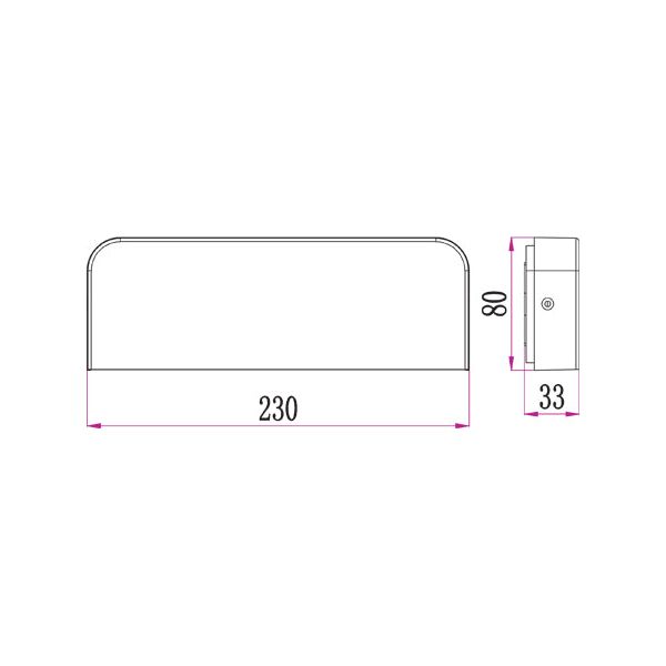 CLA KUK Exterior LED Surface Mounted Wall Lights IP54