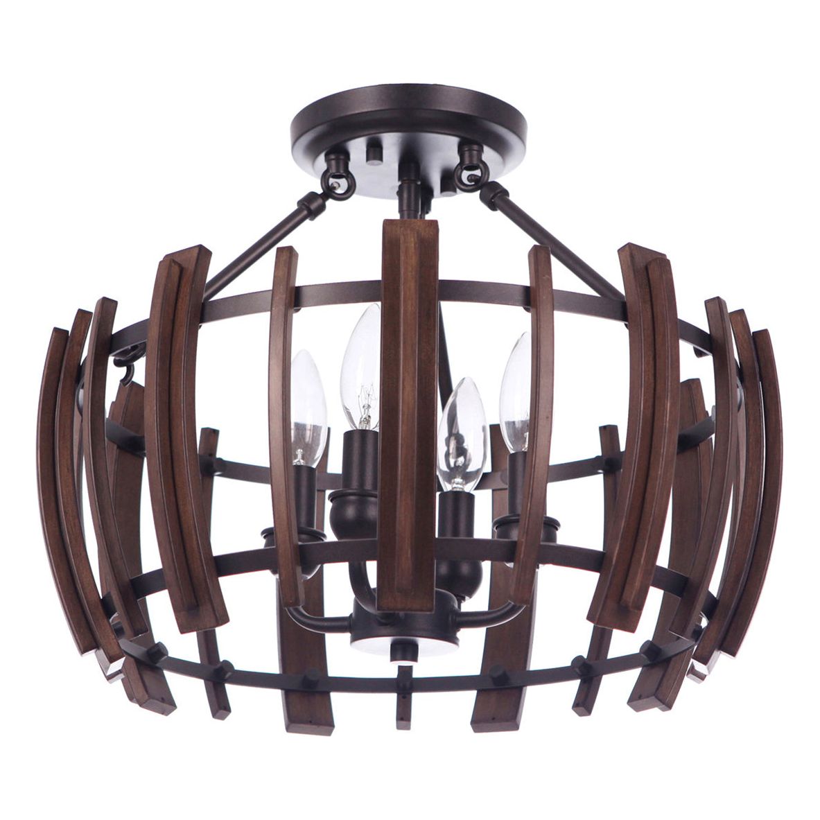 Lighting Inspiration Lakewood 4Lt Semi Flush