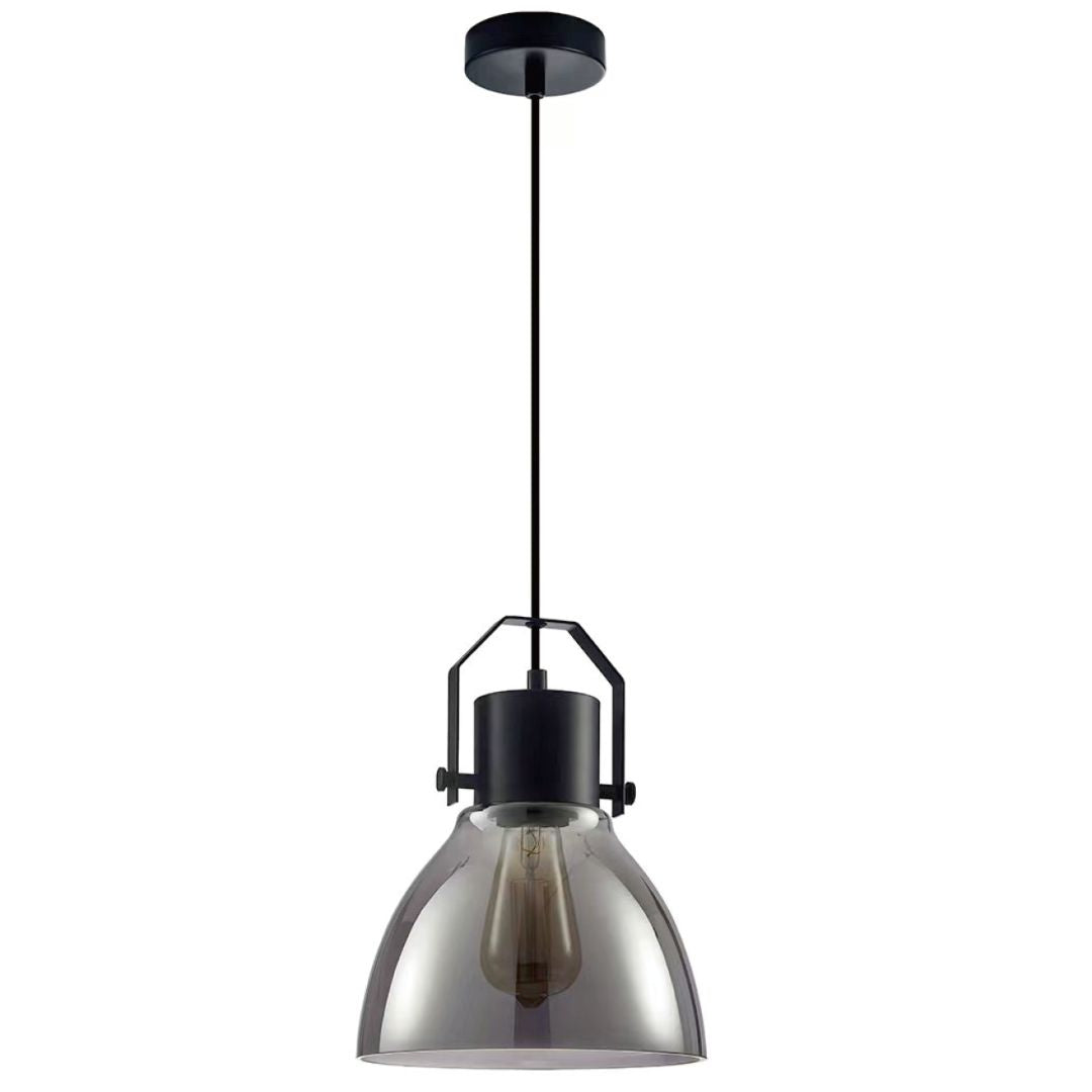 LAMPO Matte Black Pendant Light – 1 Light LED by VM Lighting