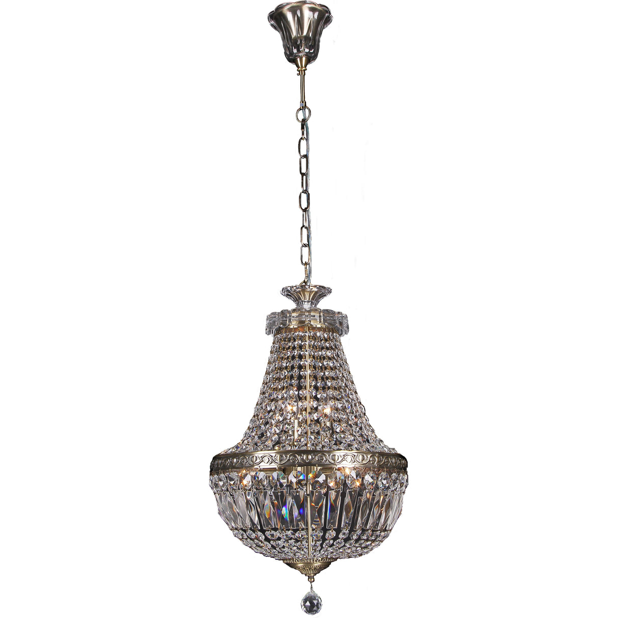 Lighting Inspiration Le Pavillon Flush 40Cm Large 3Lt Antique Brass