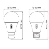 SAL OPAL LGS14TCD 12W Dimmable LED SMD GLS Style Opal Lamps