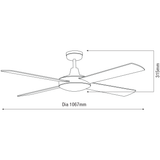 Martec Lifestyle Mini 42″ AC Ceiling Fan