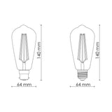 SAL LST21 8W Dimmable LED Filament Vintage Deco Globe