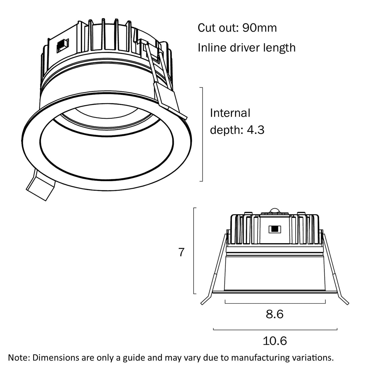 Telbix Macro 9W LED Downlight