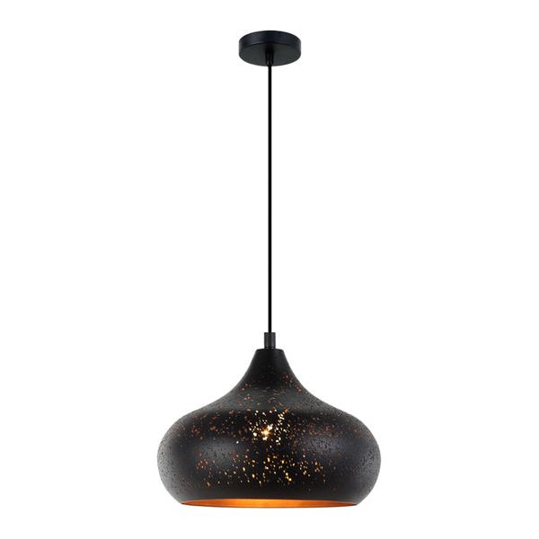 CLA MARRAKESH Black Shade with Gold Interior Pendant Lights