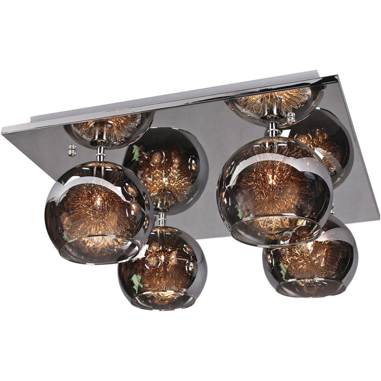 METEOR 4 Light Flush Various Colours by VM Lighting