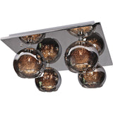 METEOR 4 Light Flush Various Colours by VM Lighting