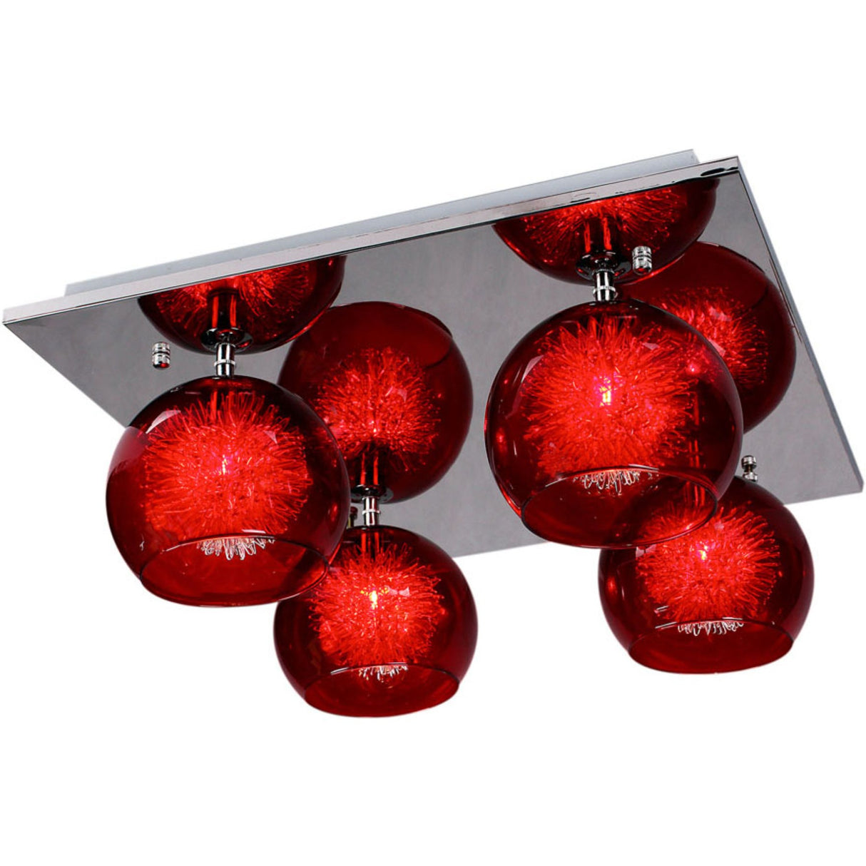 METEOR 4 Light Flush Various Colours by VM Lighting