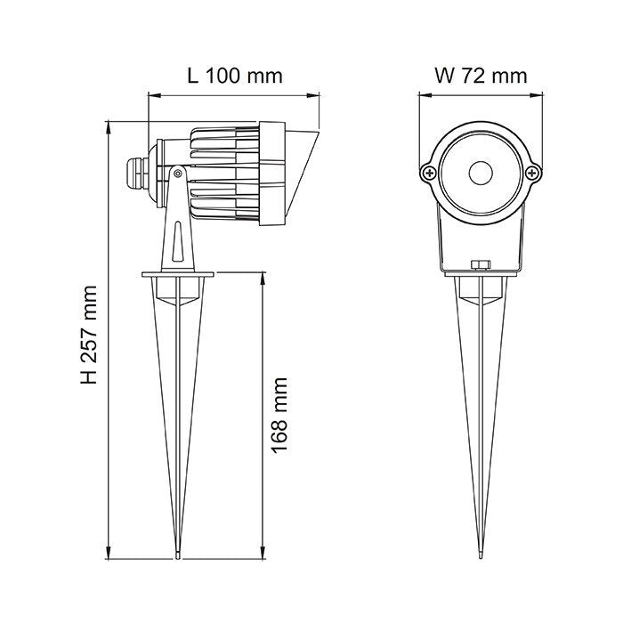 SAL OUTDOOR LED SPIKE LIGHT MINI SPIKE SL7266 6W