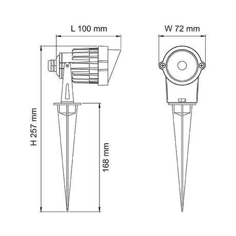 SAL OUTDOOR LED SPIKE LIGHT MINI SPIKE SL7266 6W