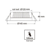 CLA LED Recessed Motion Sensor Downlights IP20