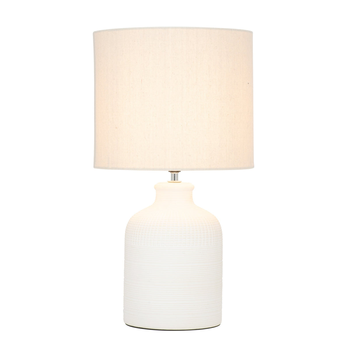 Mercator Maidstone Cross Patterned Ceramic Table Lamp