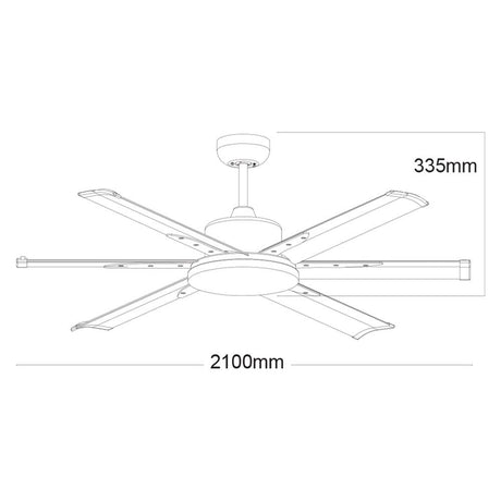 Martec Albatross 84″ DC Ceiling Fan With Remote