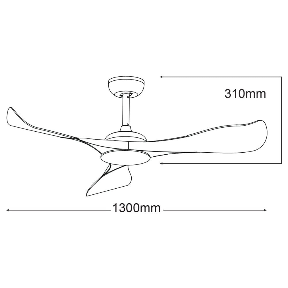 Martec Scorpion 52 DC Ceiling Fan With Remote ZY Lighting
