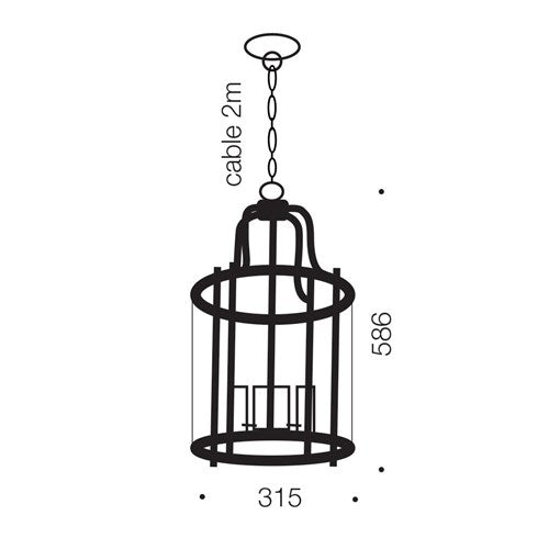 Telbix Newark 4LT Pendant