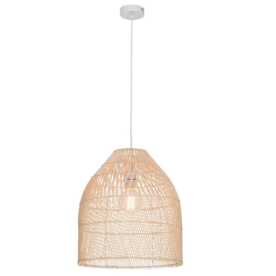 Mercator Sawyer Rattan Pendant in Natural or Matte Black