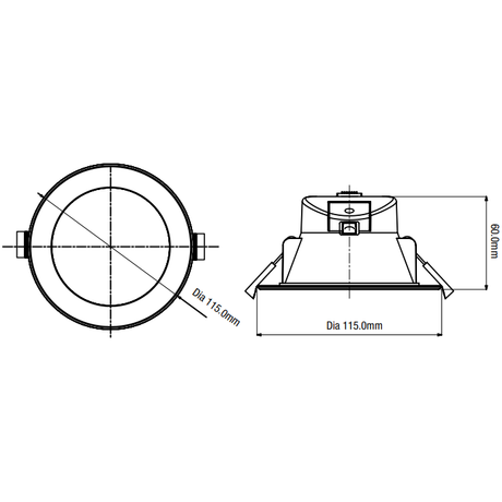 Martec Tradetec Niko 9w Recessed Tricolour LED Integrated Downlight