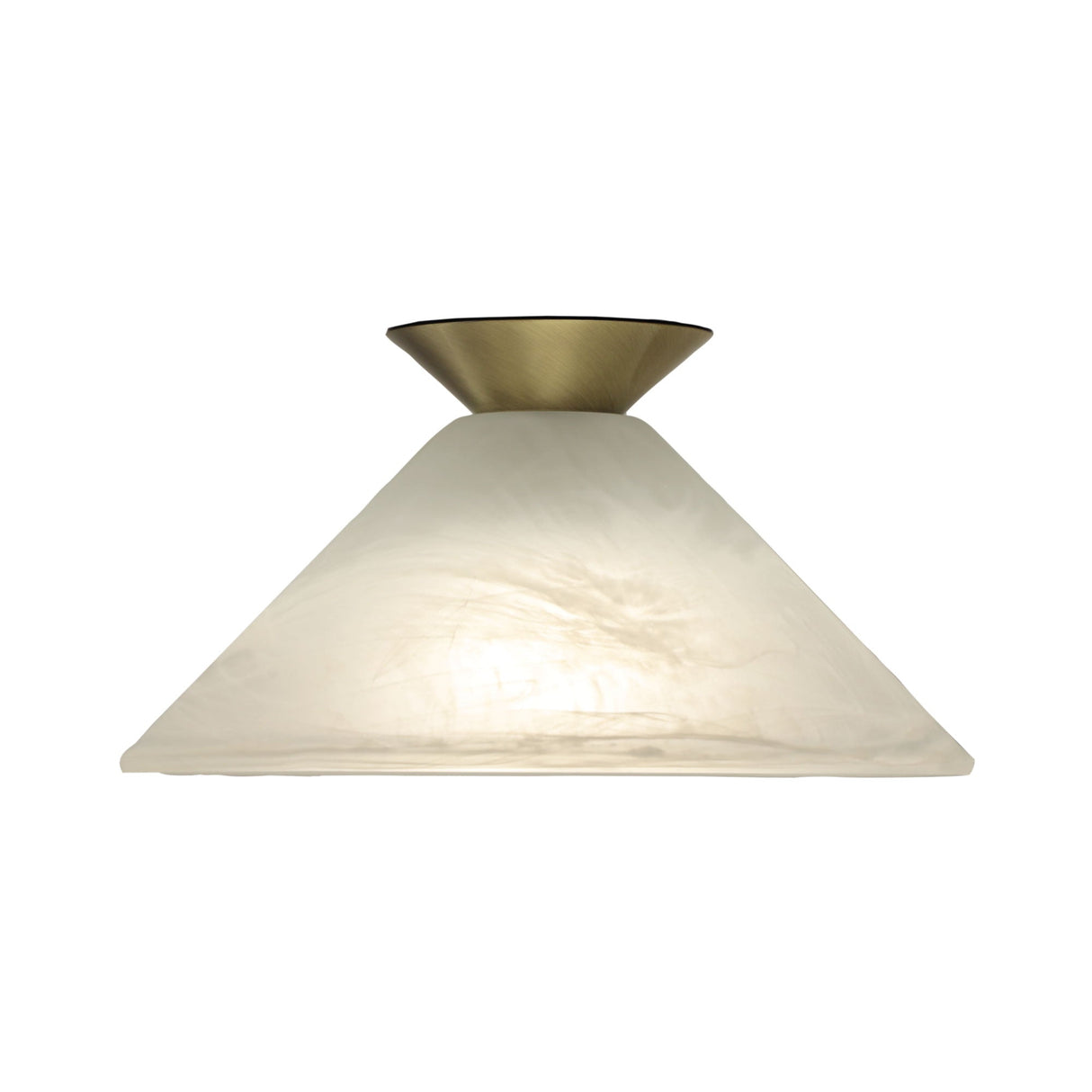 Oriel Lighting VAMP 29cm Alabaster Glass DIY