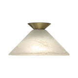 Oriel Lighting VAMP 29cm Alabaster Glass DIY