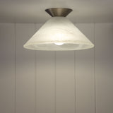 Oriel Lighting VAMP 29cm Alabaster Glass DIY