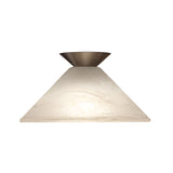 Oriel Lighting VAMP 29cm Alabaster Glass DIY