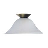 Oriel Lighting PANA 30cm Alabaster Glass DIY