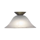 Oriel Lighting PANA 30cm Alabaster Glass DIY