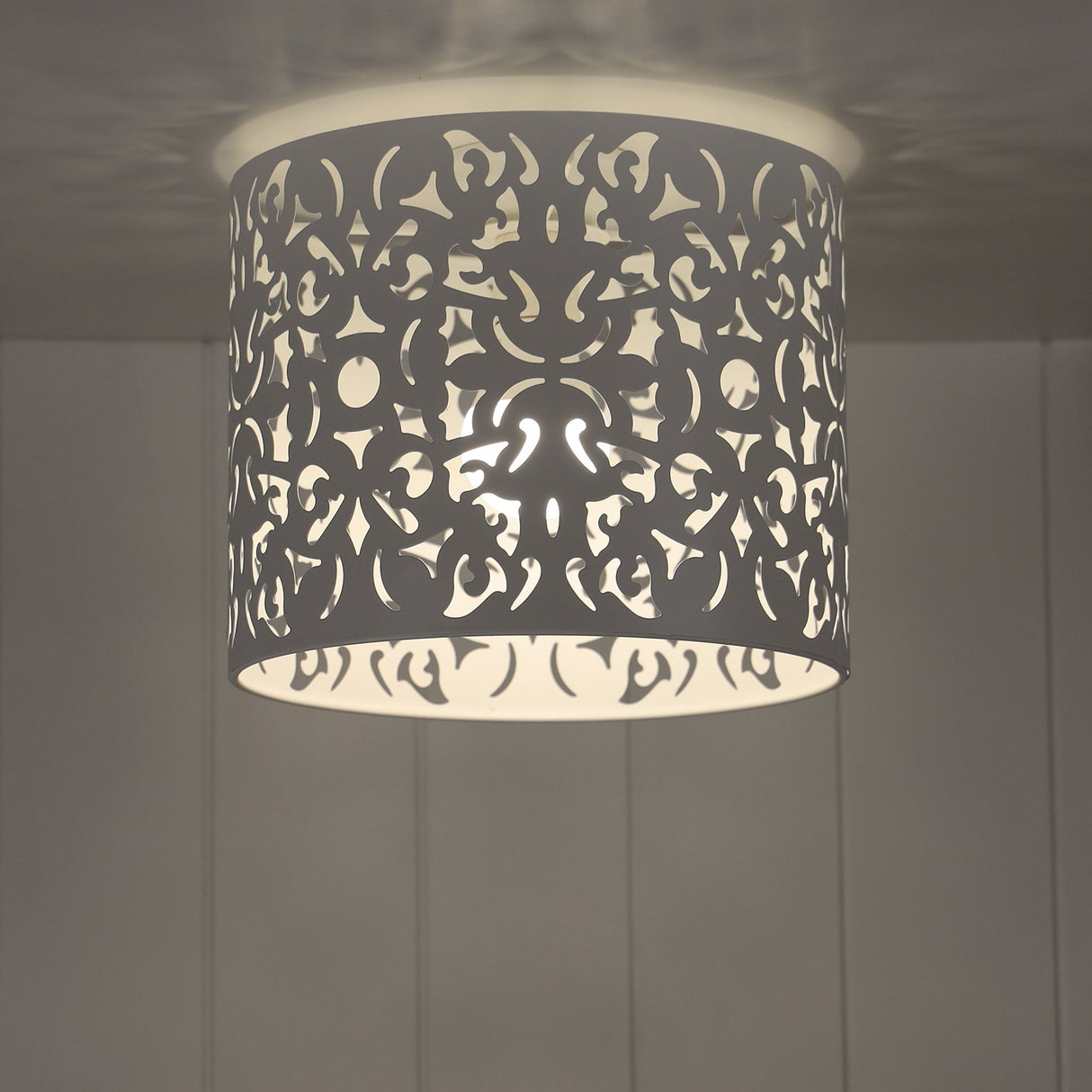 Oriel Lighting VICKY 25cm Laser Cut Metal DIY Ceiling Light