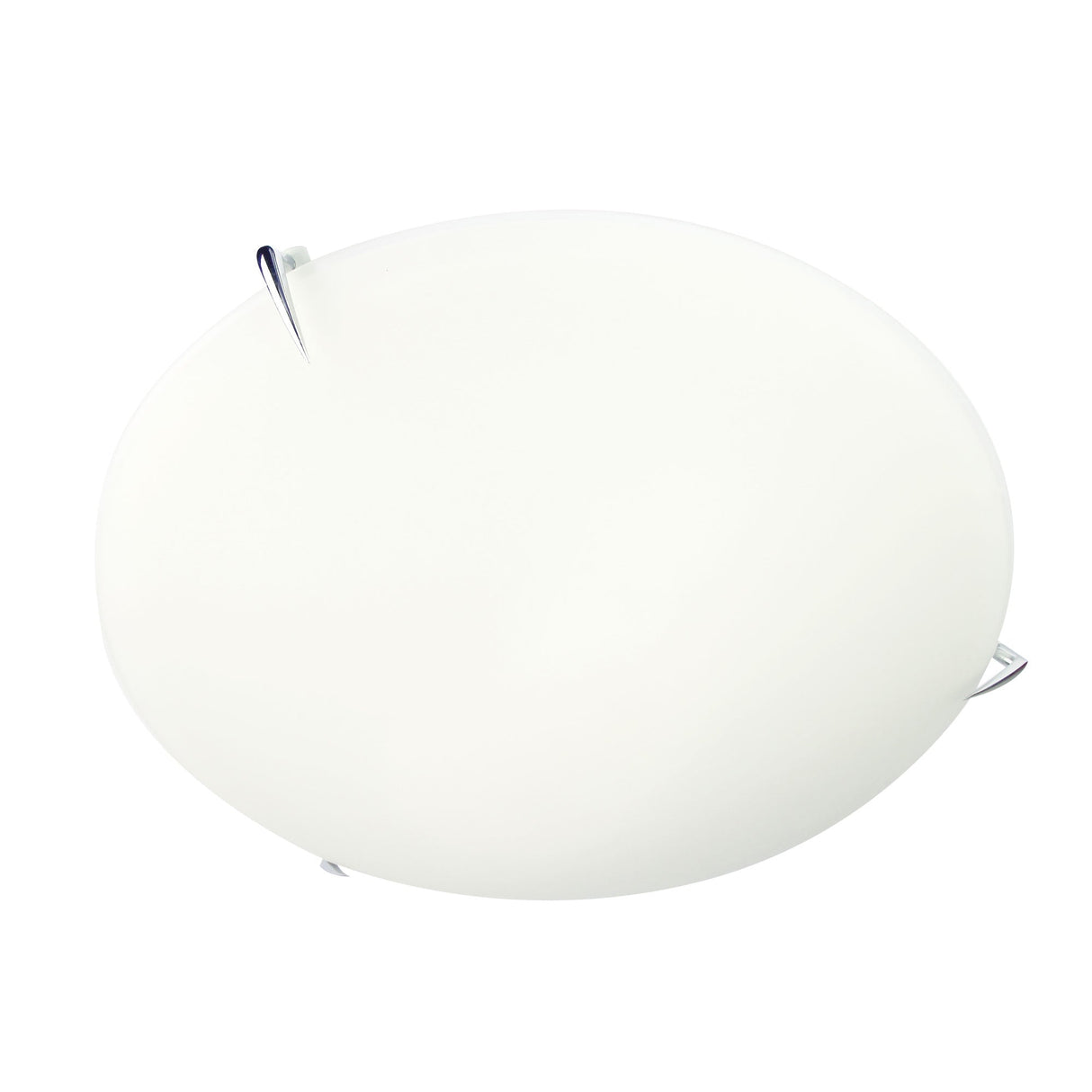 Oriel Lighting CLAW 40cm Ceiling Light Matt Opal and Chrome