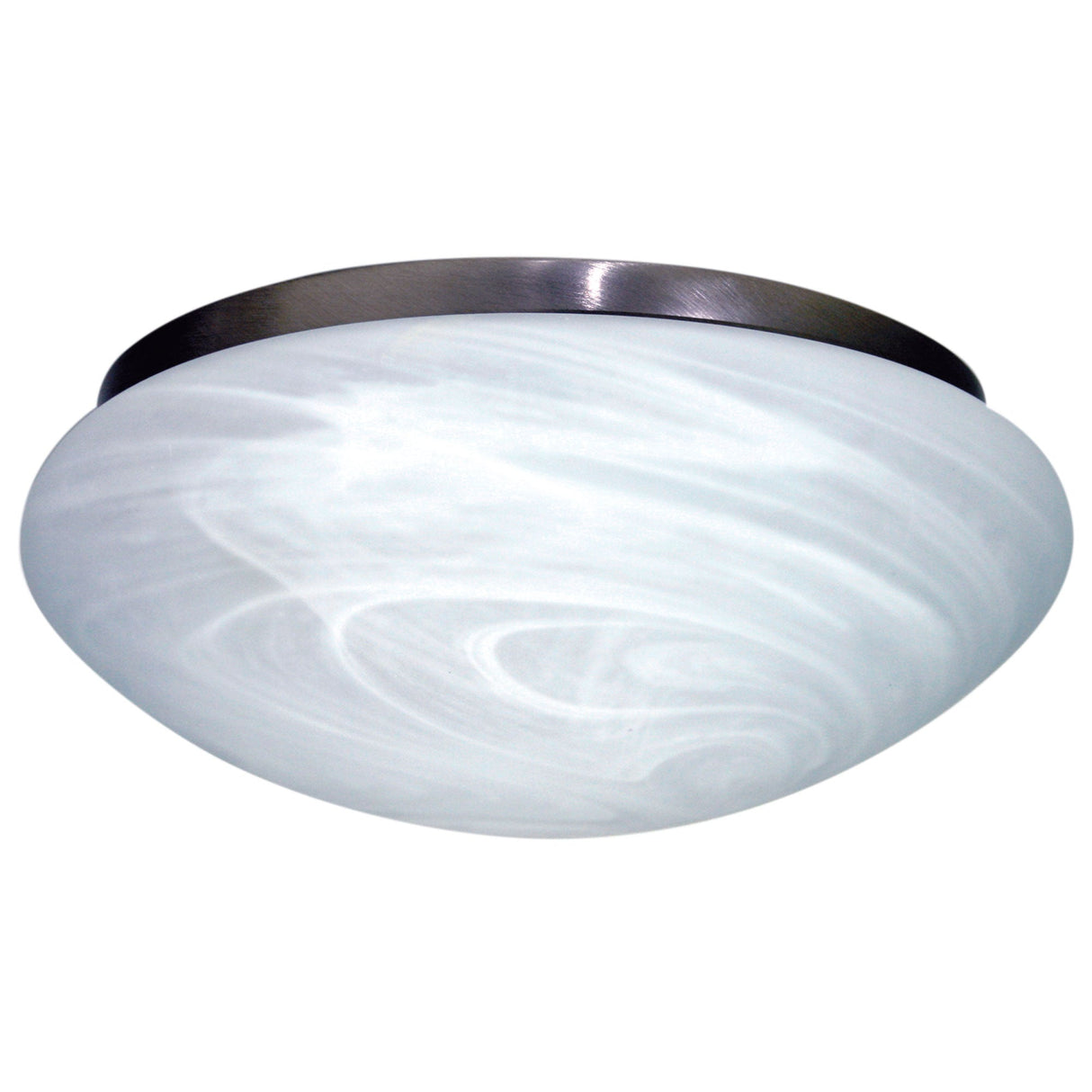 Oriel Lighting FAN CLIPPER Standard Ceiling Fan Light in Satin Chrome and Alabaster