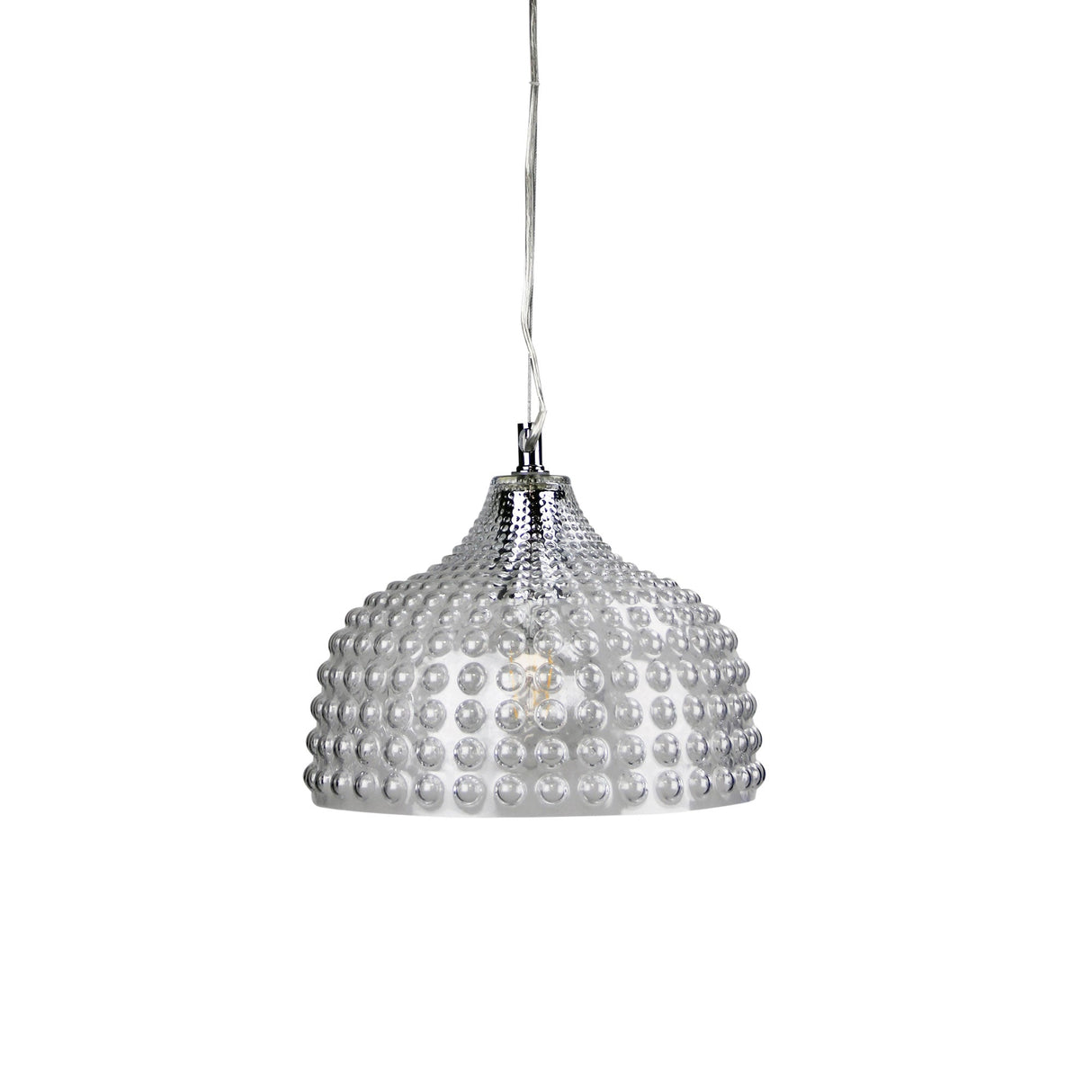 Oriel Cara 28 Clear Glass Pendant