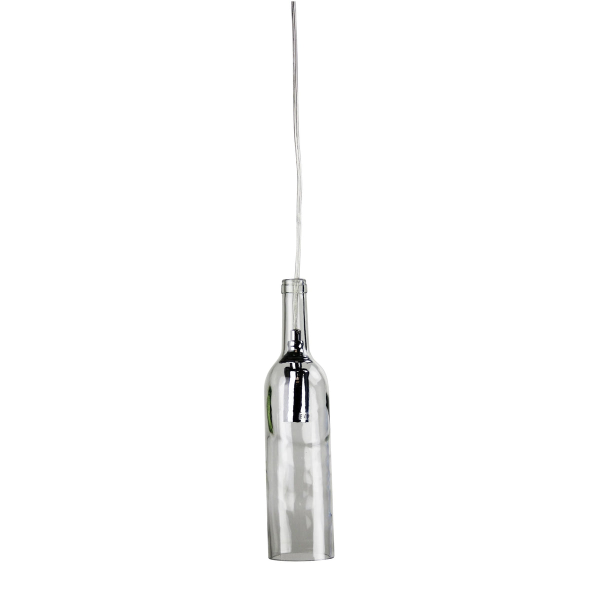 Oriel Lighting VIN Wine Bottle Clear Glass Pendant E14