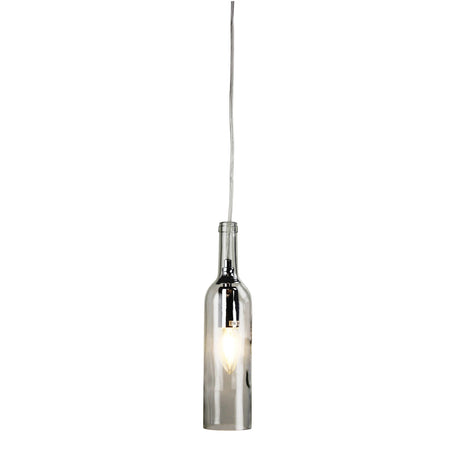 Oriel Lighting VIN Wine Bottle Clear Glass Pendant E14