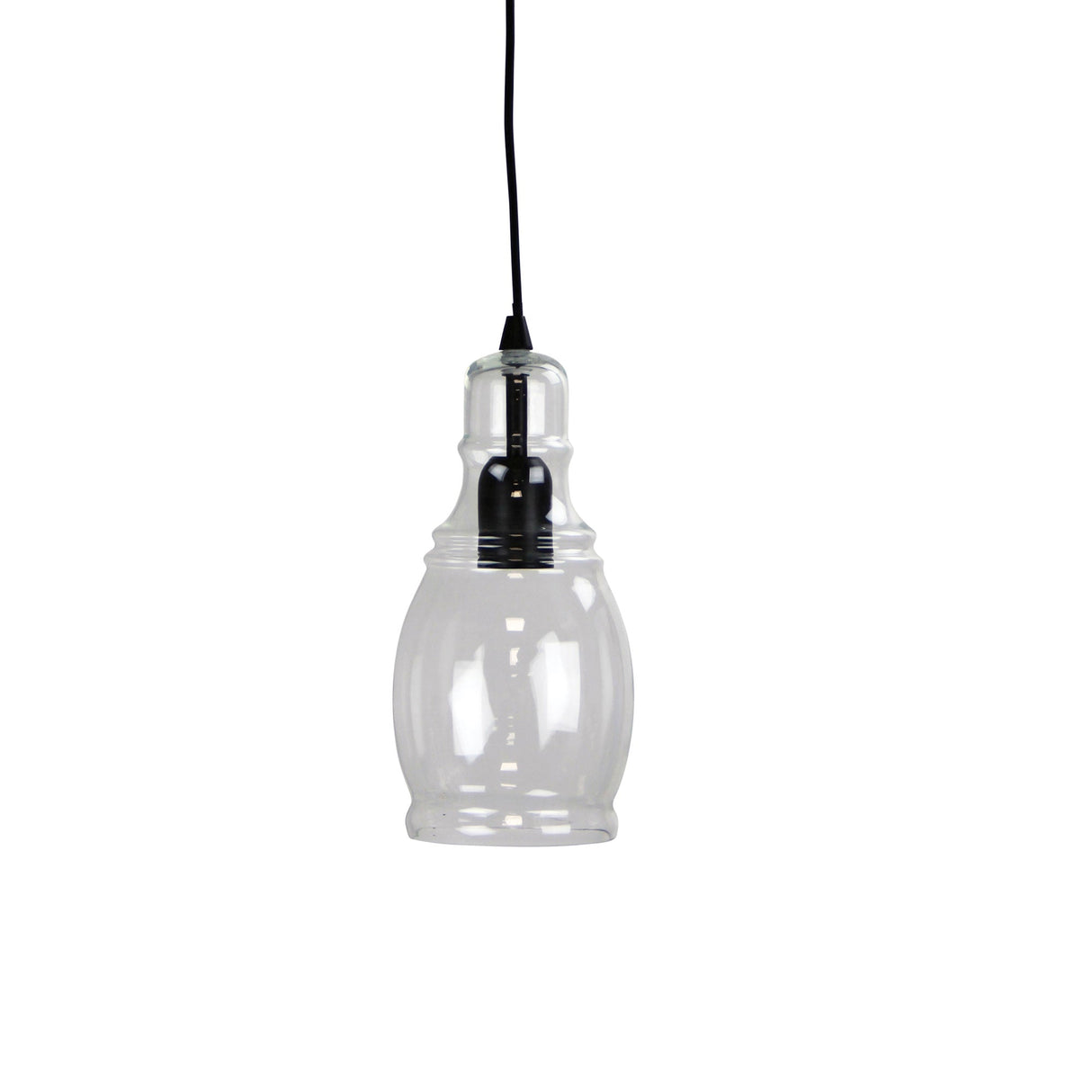 Oriel Lighting AUBURN 1 Clear Glass Single Pendant