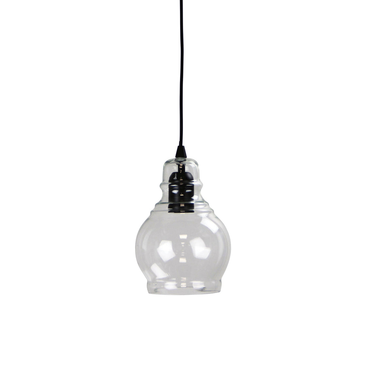 Oriel Lighting AUBURN 3 Clear Glass Single Pendant