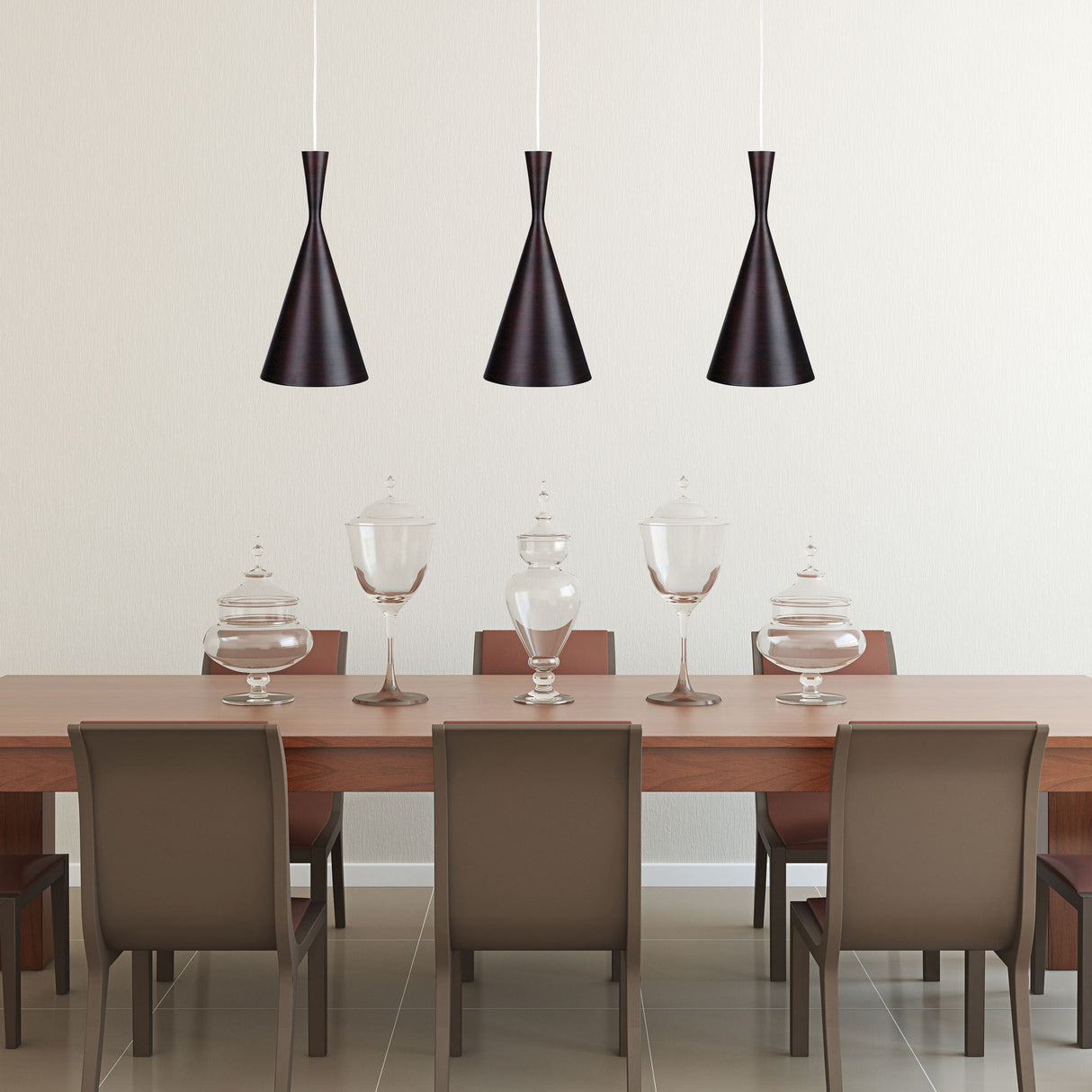 Oriel Lighting CHINO 1 Brushed Bronze Urban Pendant