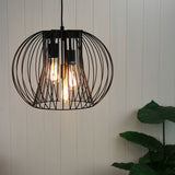 Oriel Lighting Malo.45 3 Light Wire Pendant Black