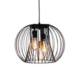 Oriel Lighting Malo.45 3 Light Wire Pendant Black