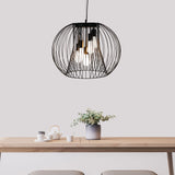 Oriel Lighting Malo.60 5 Light Wire Pendant Black