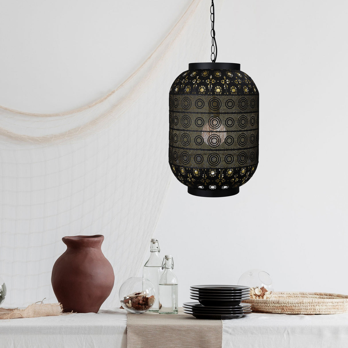 Oriel Alhambra 35 Laser Cut Metal Pendant