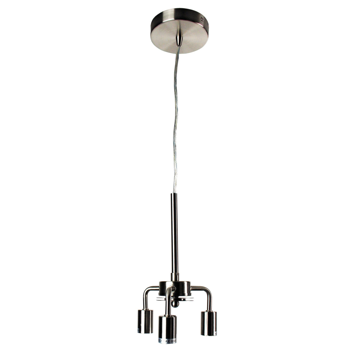 Oriel Lighting Shade Suspension 3 Light Brushed Chrome