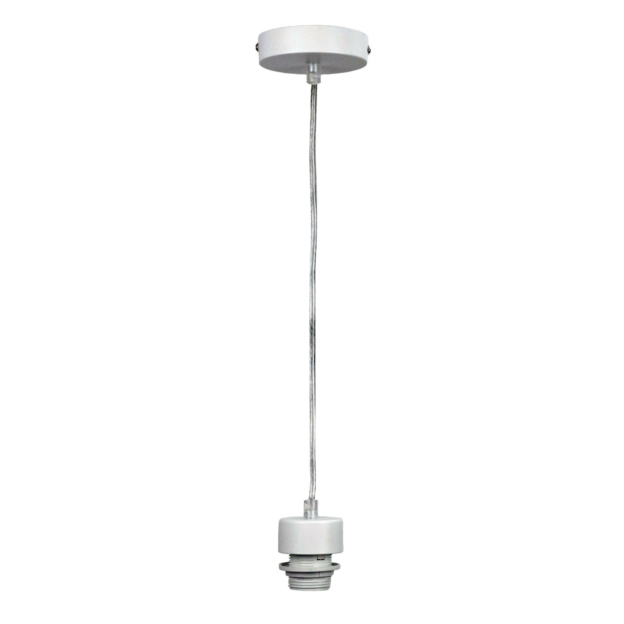 Oriel Lighting Parti Cord Suspension White W/Clear Flex E27