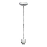 Oriel Lighting Parti Cord Suspension White W/Clear Flex E27