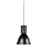 Oriel Lighting Bay 19 Black Retro Industrial Single Pendant